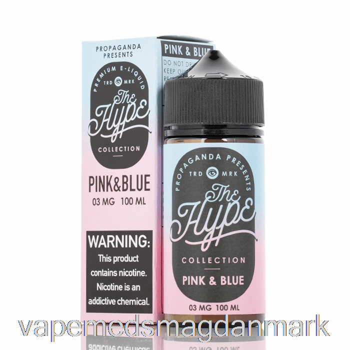 Vape Juice Hype - Pink Og Blå - Propaganda E-væske - 100ml 0mg